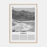 Tayrona National Natural Park Travel B&W Poster