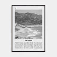 Tayrona National Natural Park Travel B&W Poster