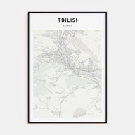 Tbilisi Map Portrait Poster