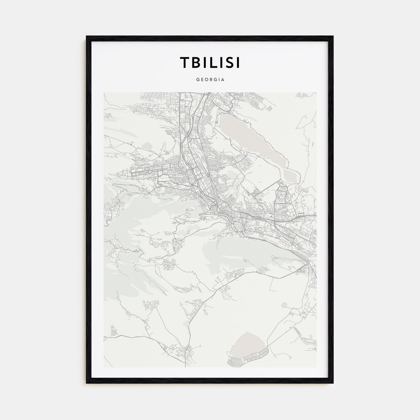 Tbilisi Map Portrait Poster