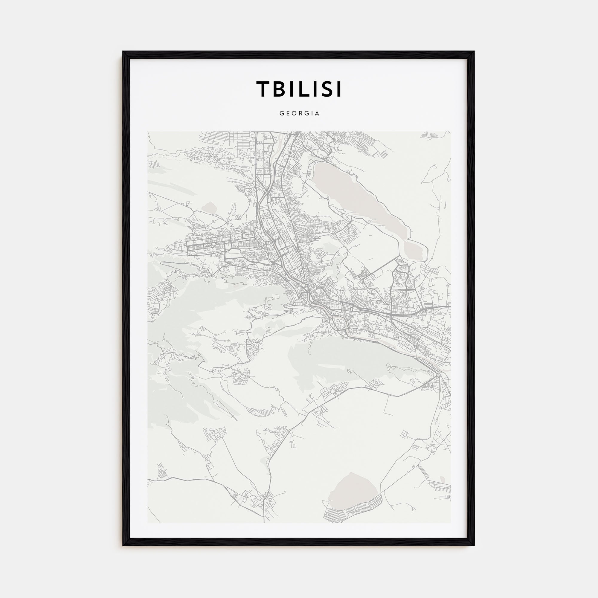 Tbilisi Map Portrait Poster