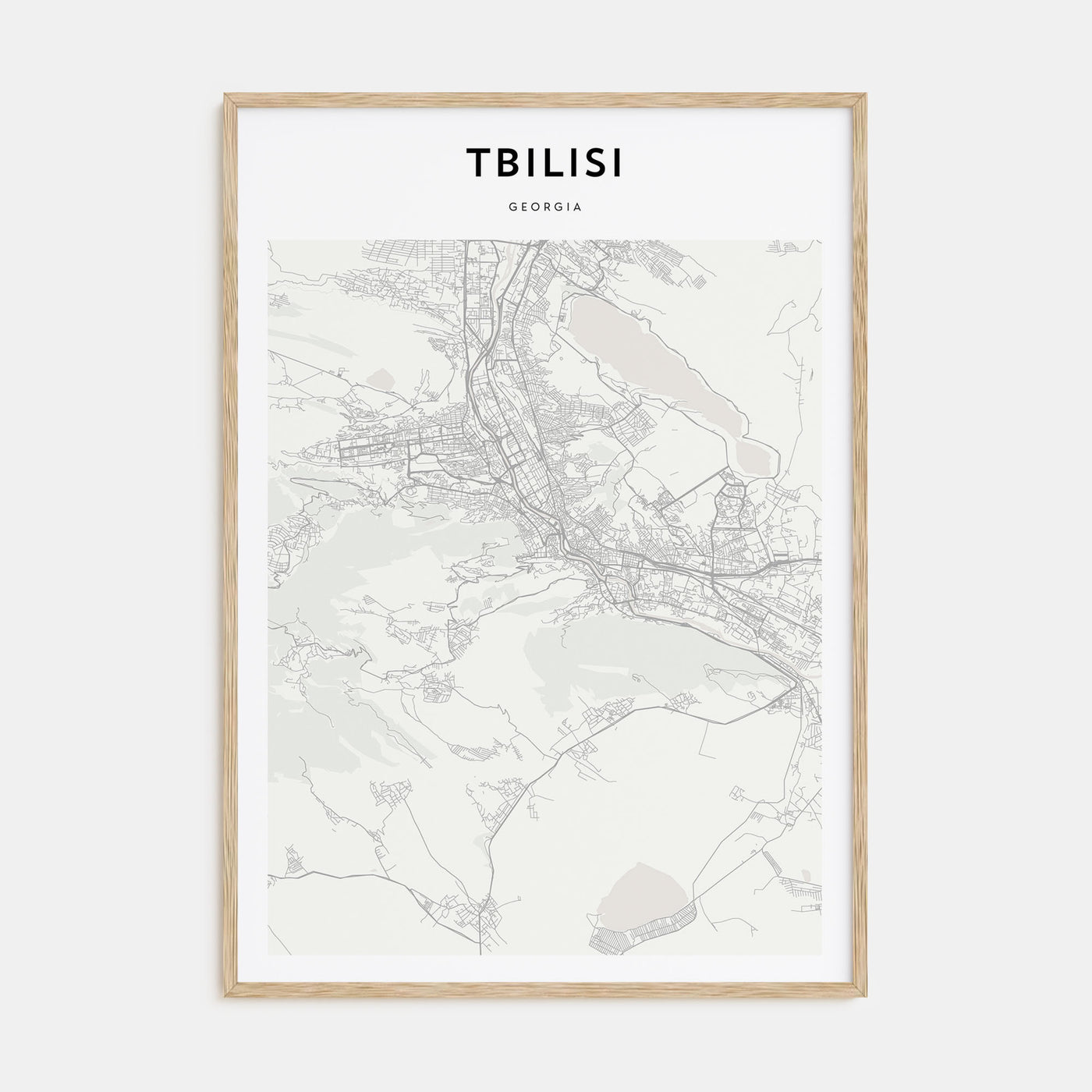 Tbilisi Map Portrait Poster