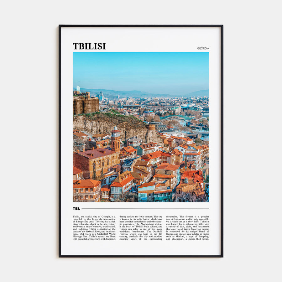 Tbilisi Travel Color Poster