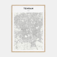 Tehran Map Portrait Poster