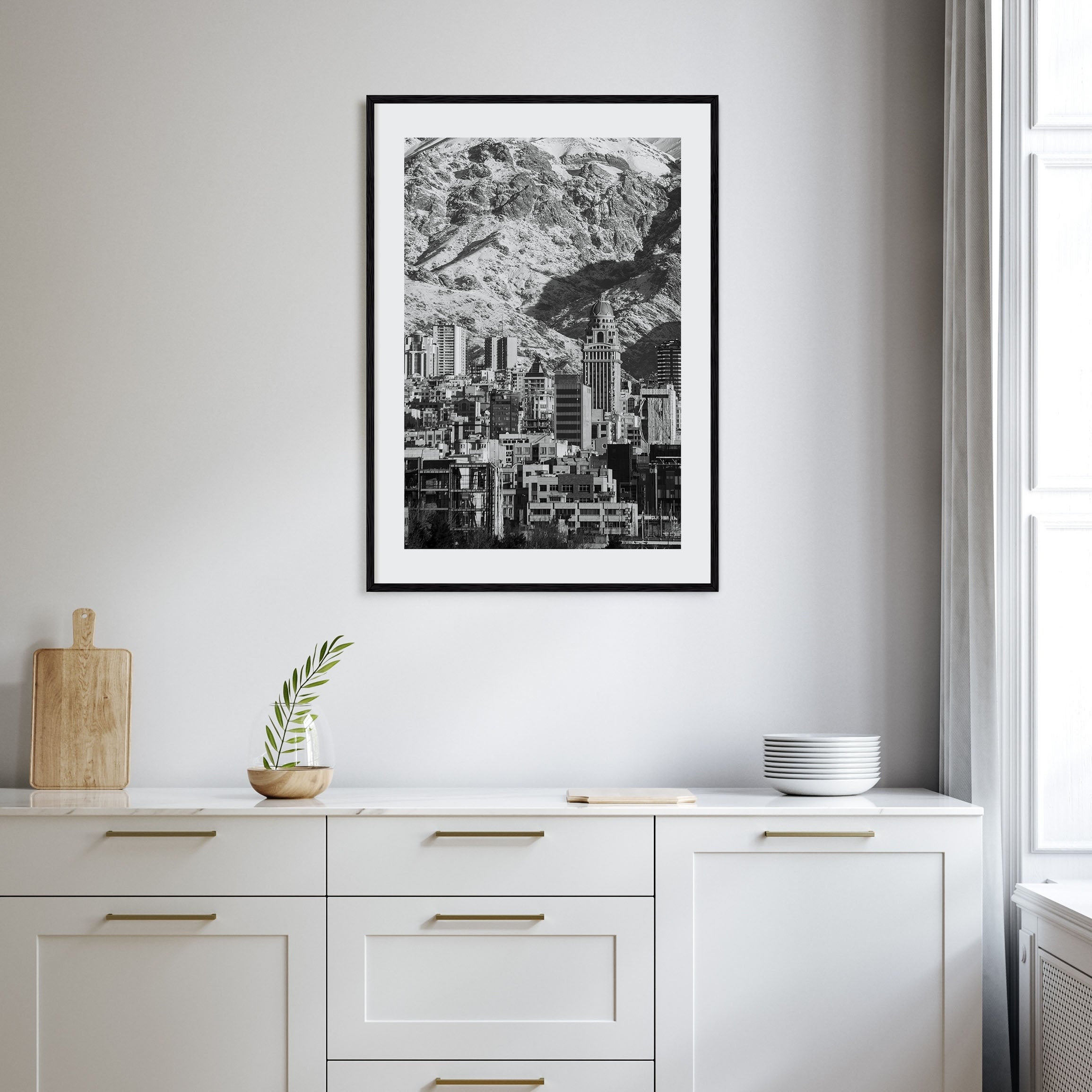 Tehran Photo B&W Poster