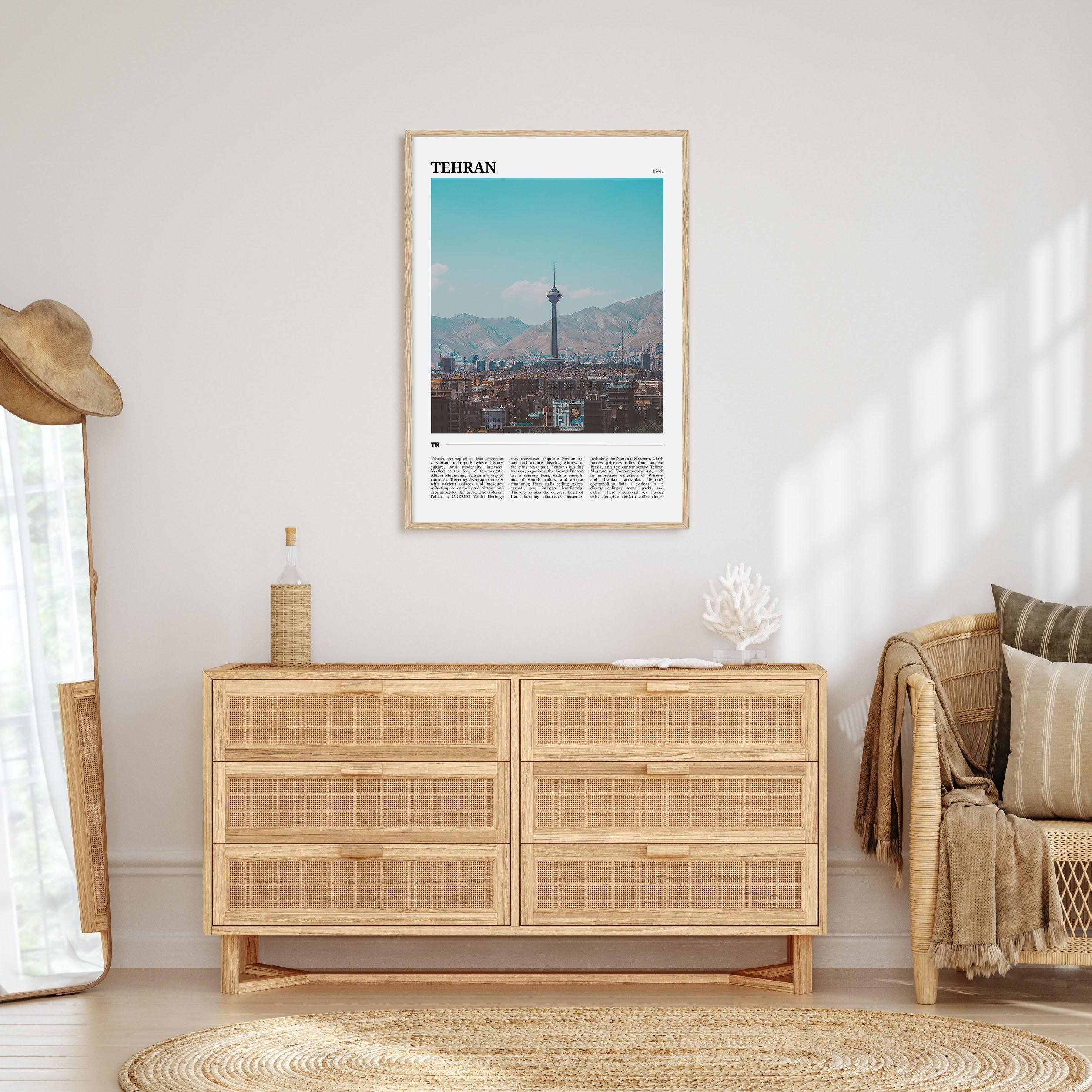 Tehran Travel Color Poster