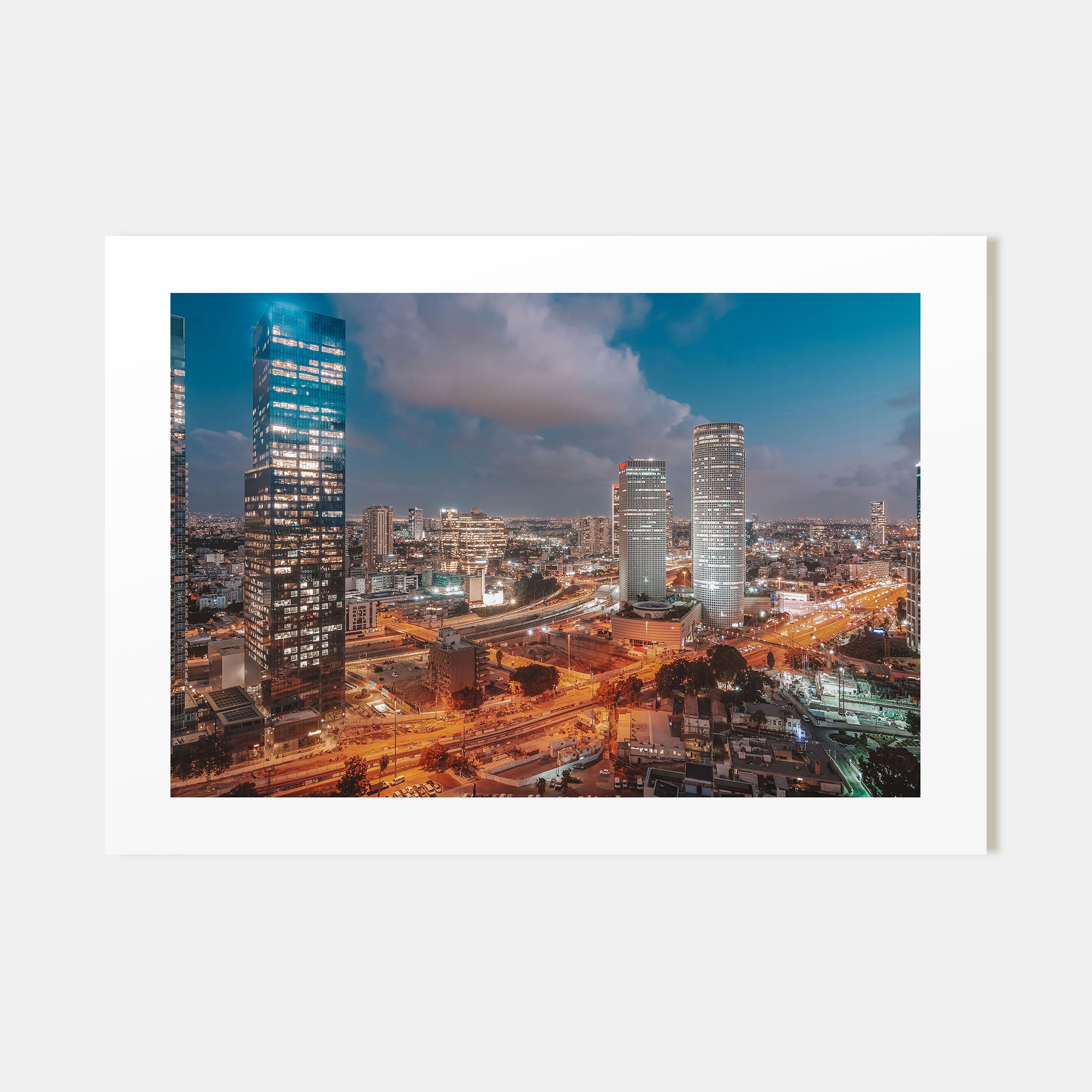 Tel Aviv Landscape Color Poster