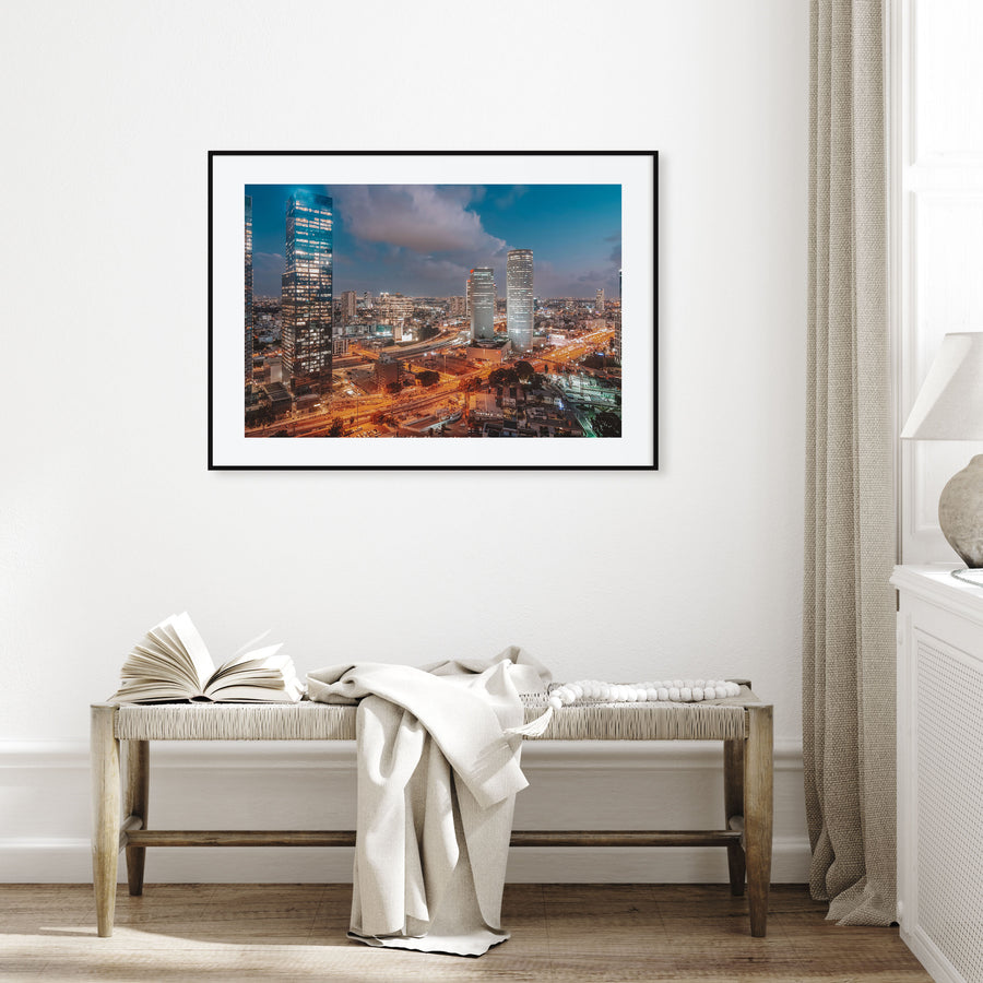 Tel Aviv Landscape Color Poster