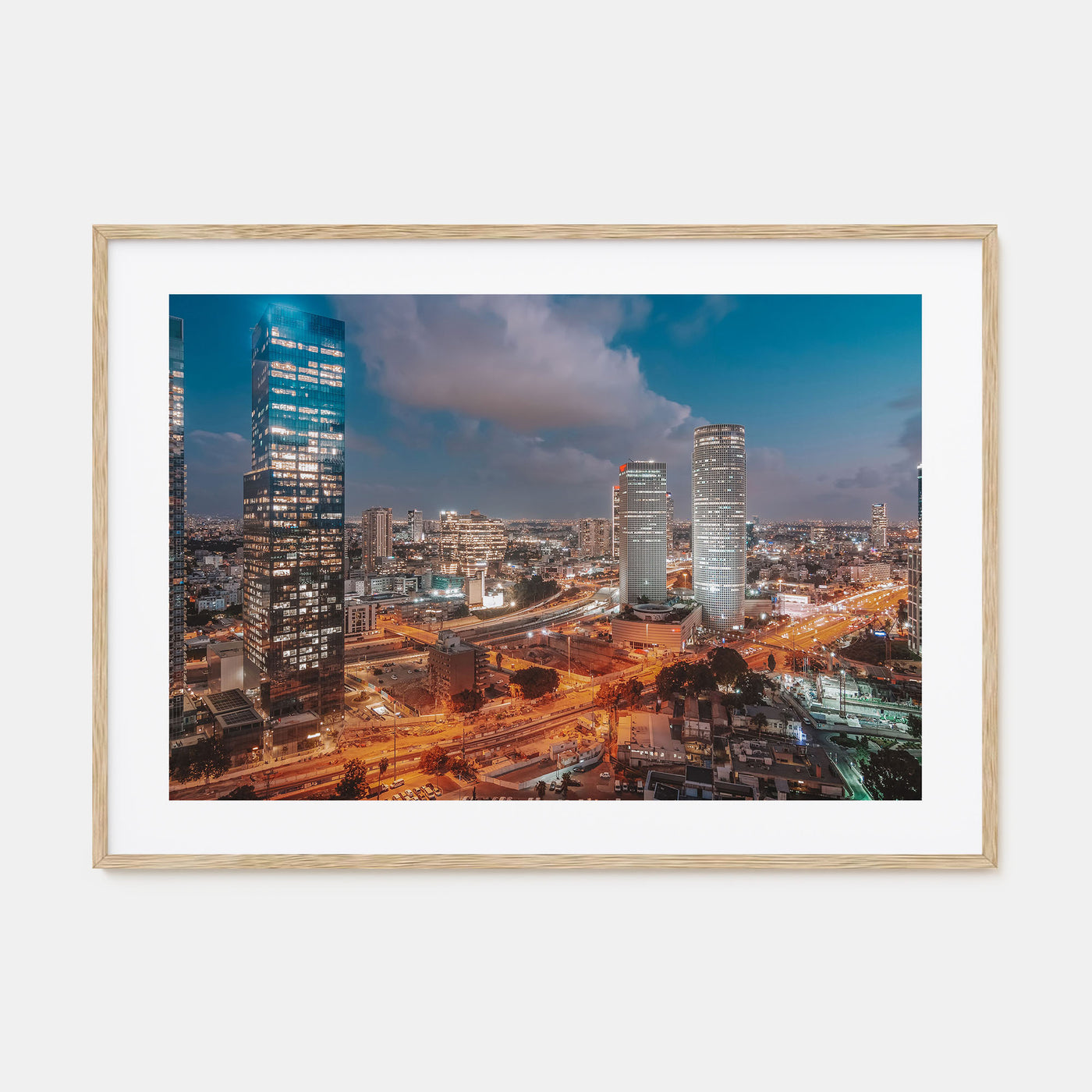Tel Aviv Landscape Color Poster