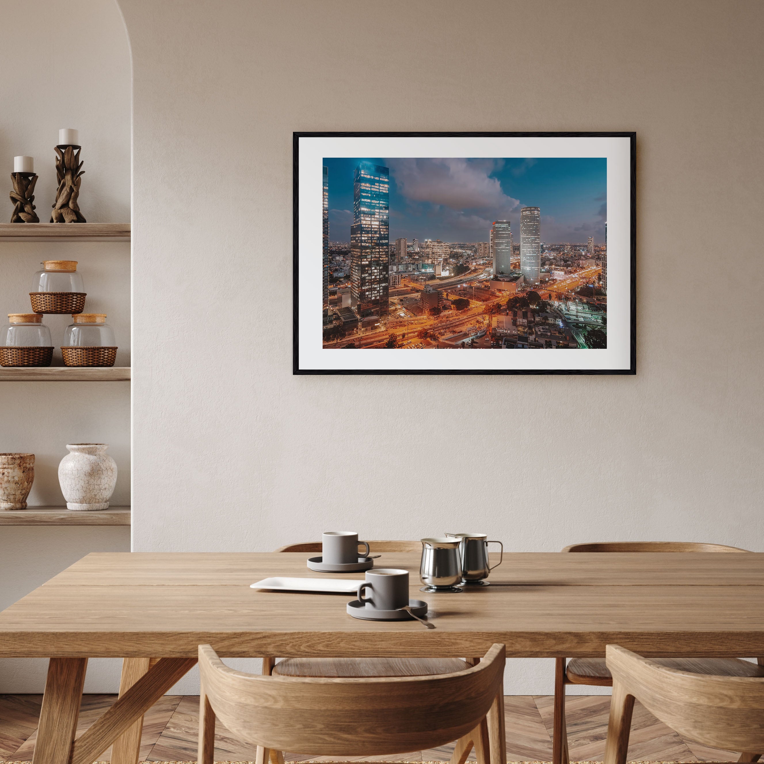 Tel Aviv Landscape Color Poster