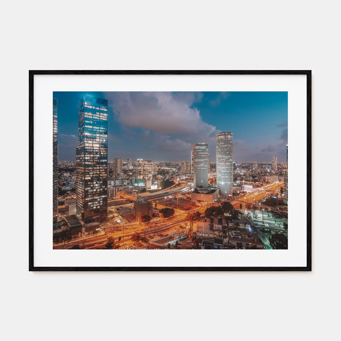 Tel Aviv Landscape Color Poster