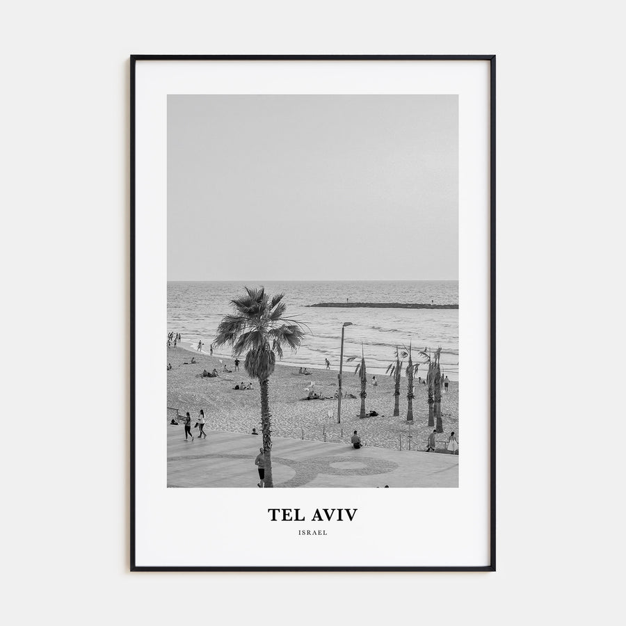 Tel Aviv Portrait B&W No 1 Poster