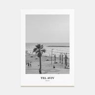 Tel Aviv Portrait B&W No 1 Poster