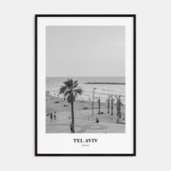 Tel Aviv Portrait B&W No 1 Poster