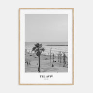 Tel Aviv Portrait B&W No 1 Poster