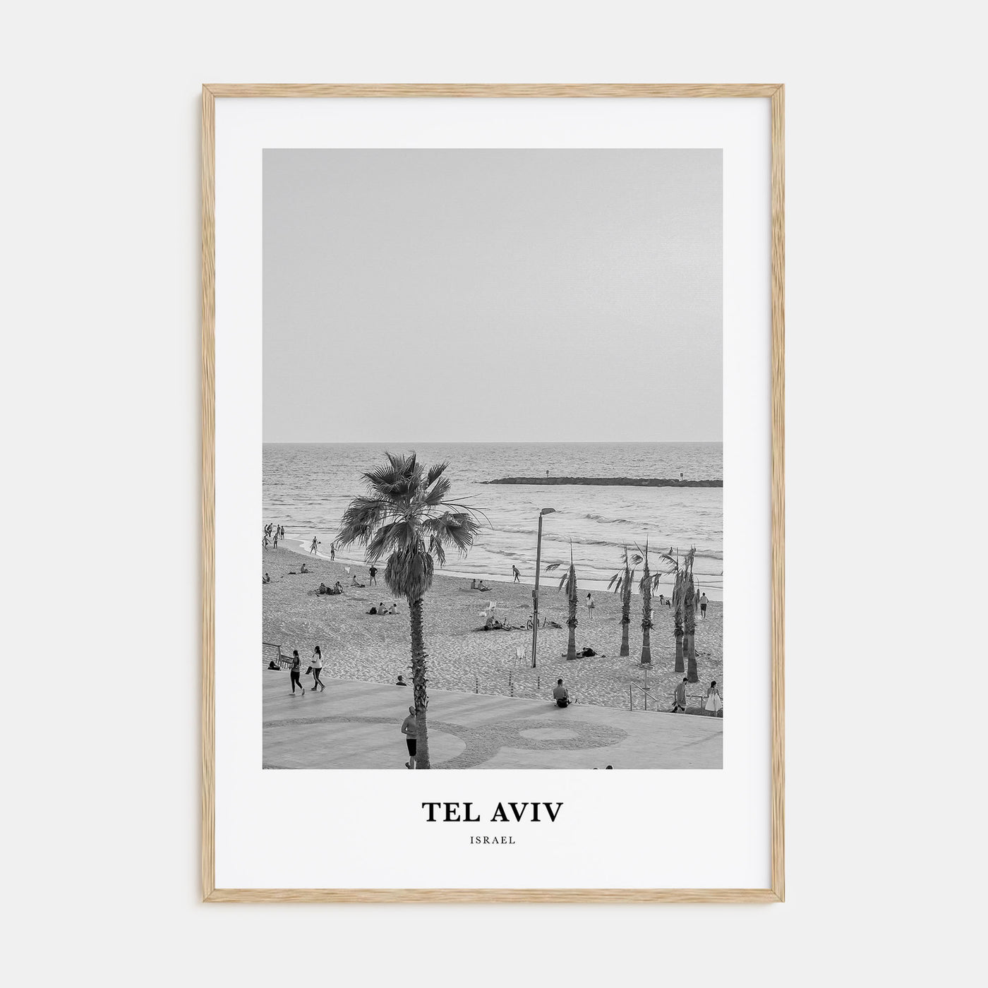 Tel Aviv Portrait B&W No 1 Poster