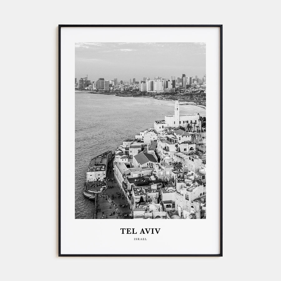 Tel Aviv Portrait B&W No 3 Poster