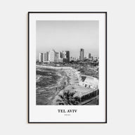 Tel Aviv Portrait B&W No 4 Poster