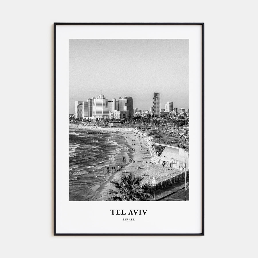 Tel Aviv Portrait B&W No 4 Poster