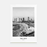 Tel Aviv Portrait B&W No 4 Poster