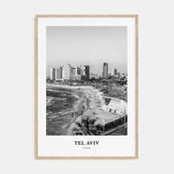 Tel Aviv Portrait B&W No 4 Poster