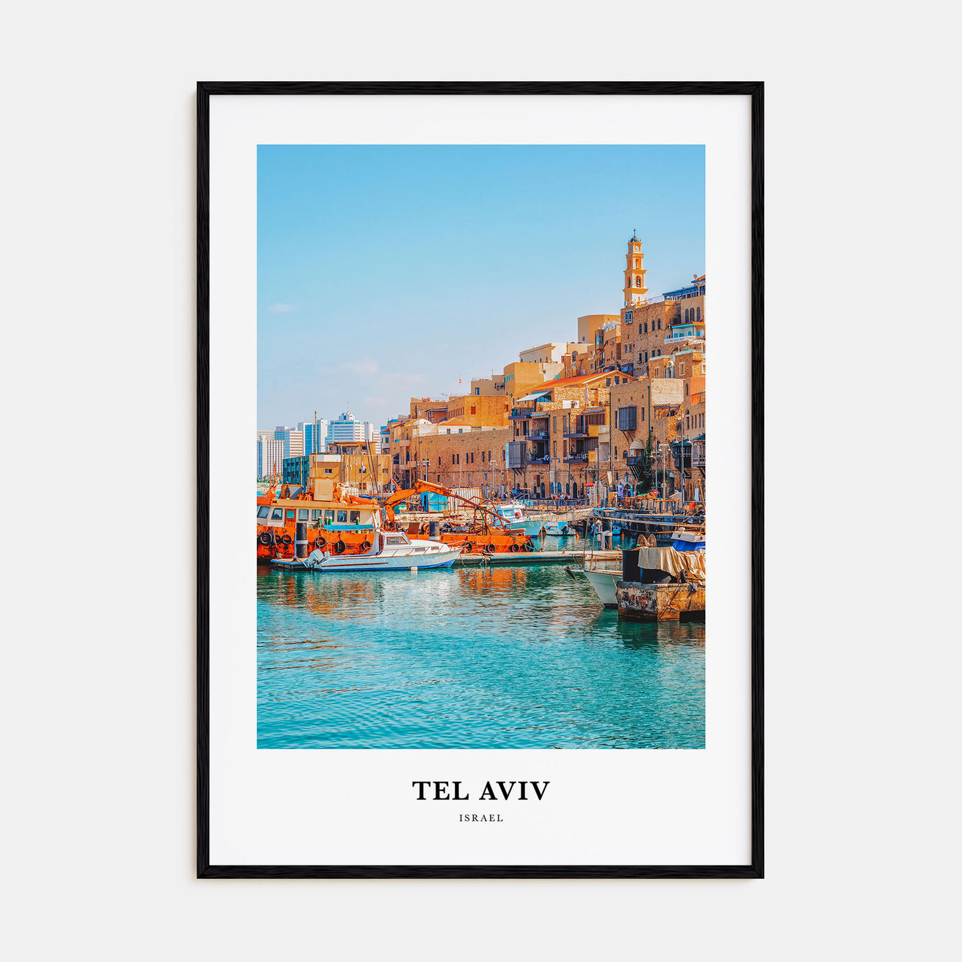 Tel Aviv Portrait Color Poster