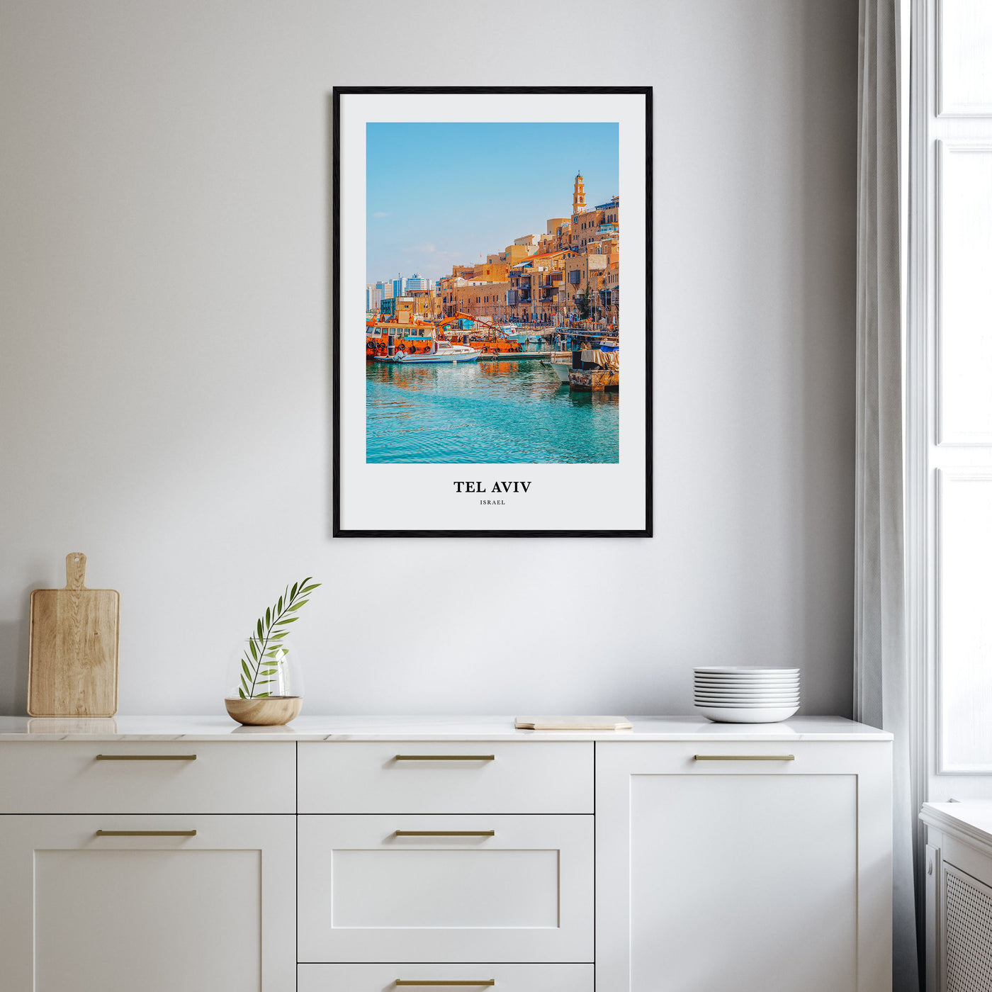 Tel Aviv Portrait Color Poster