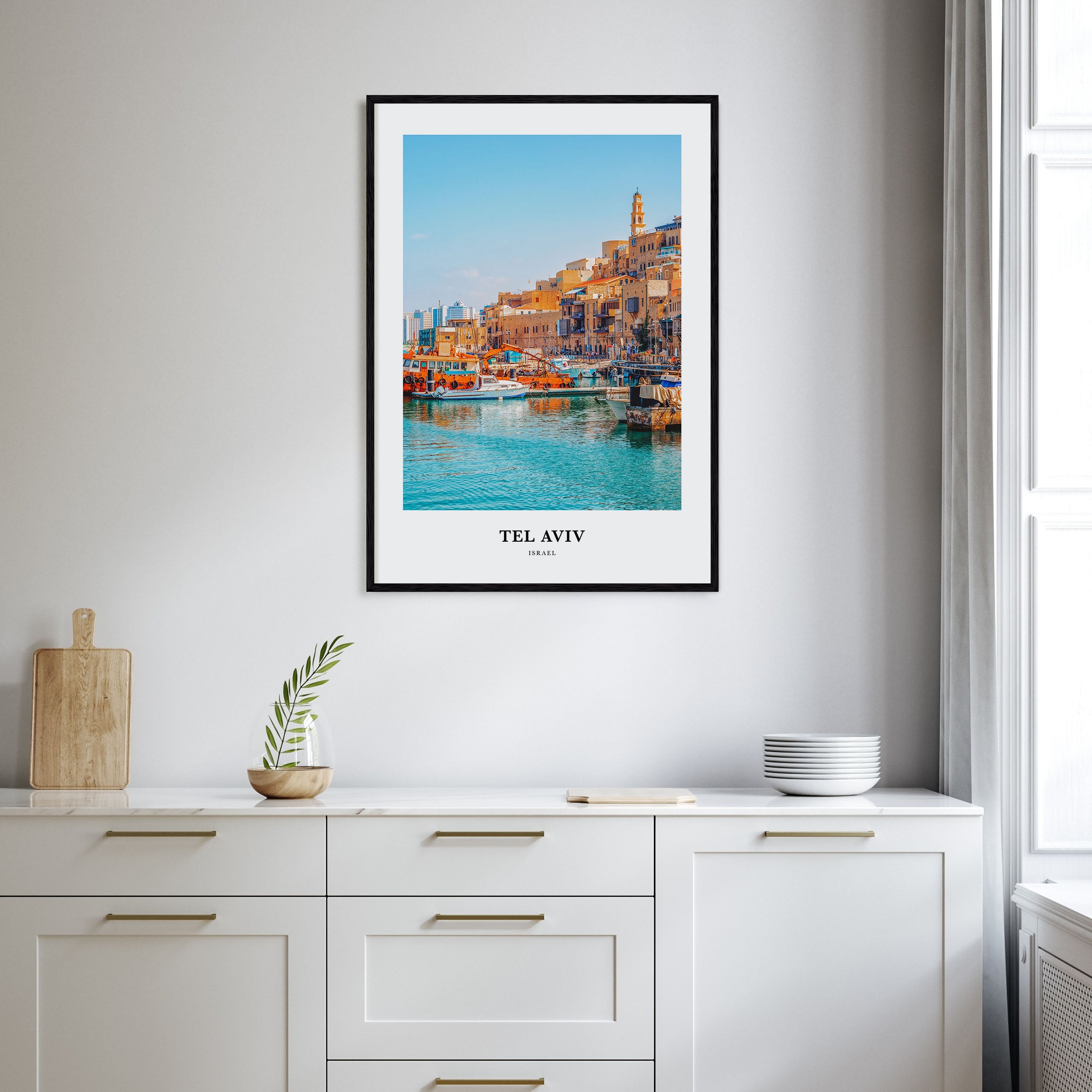Tel Aviv Portrait Color Poster