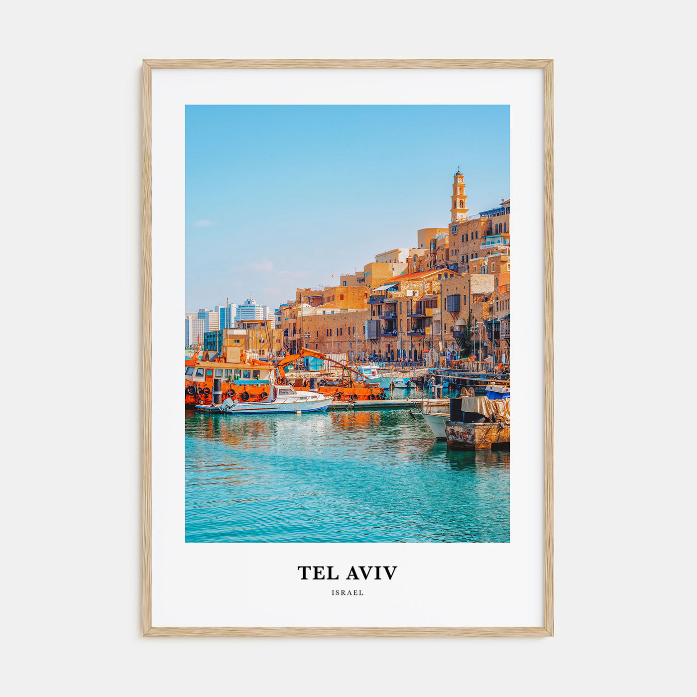 Tel Aviv Portrait Color Poster