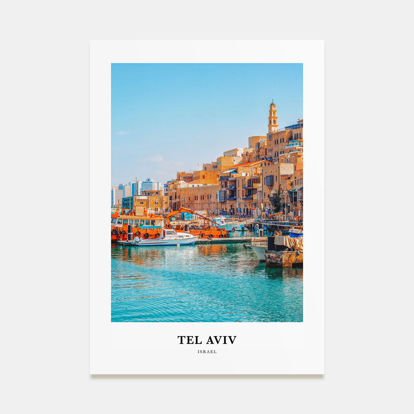 Tel Aviv Portrait Color Poster