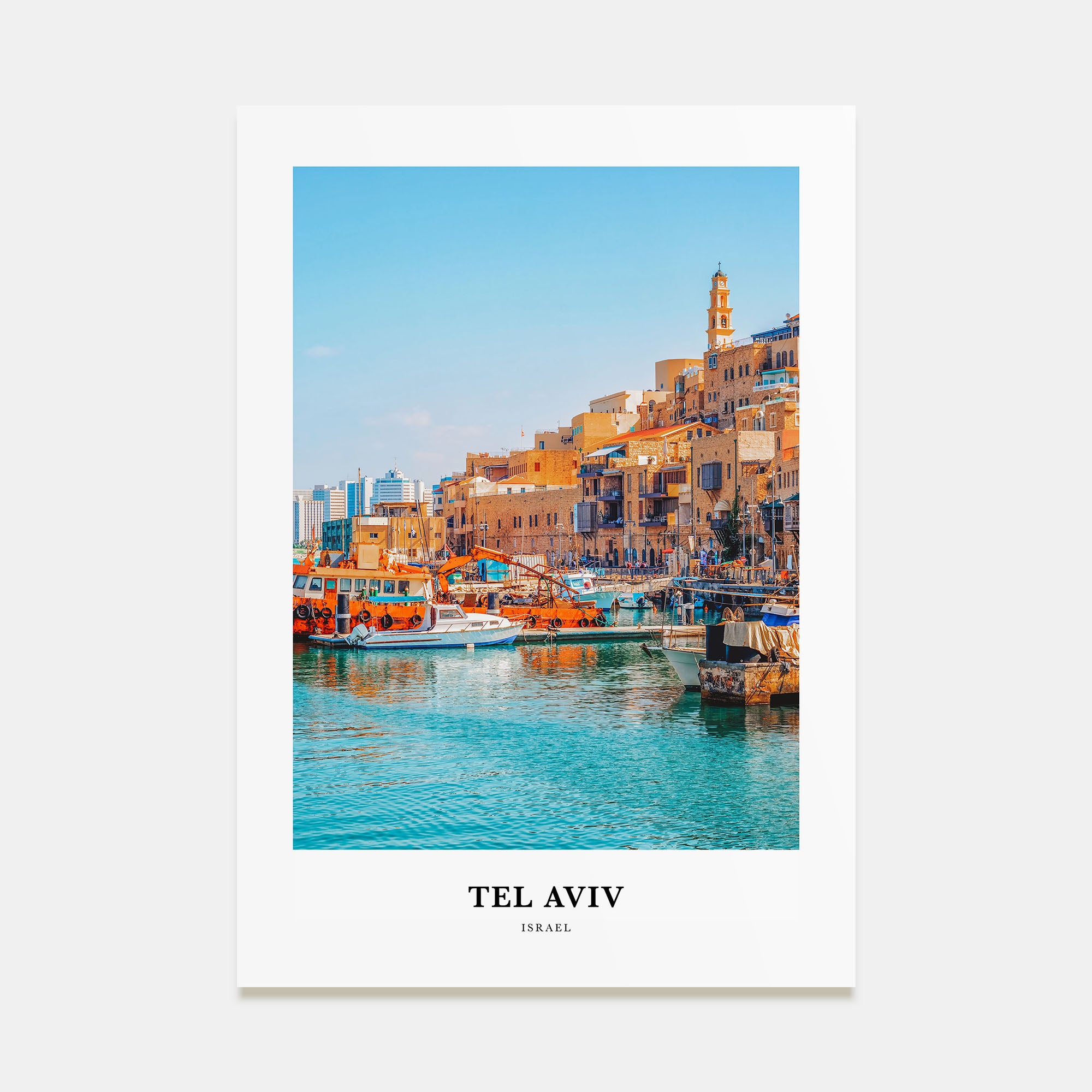 Tel Aviv Portrait Color Poster