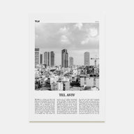 Tel Aviv Travel B&W No 4 Poster
