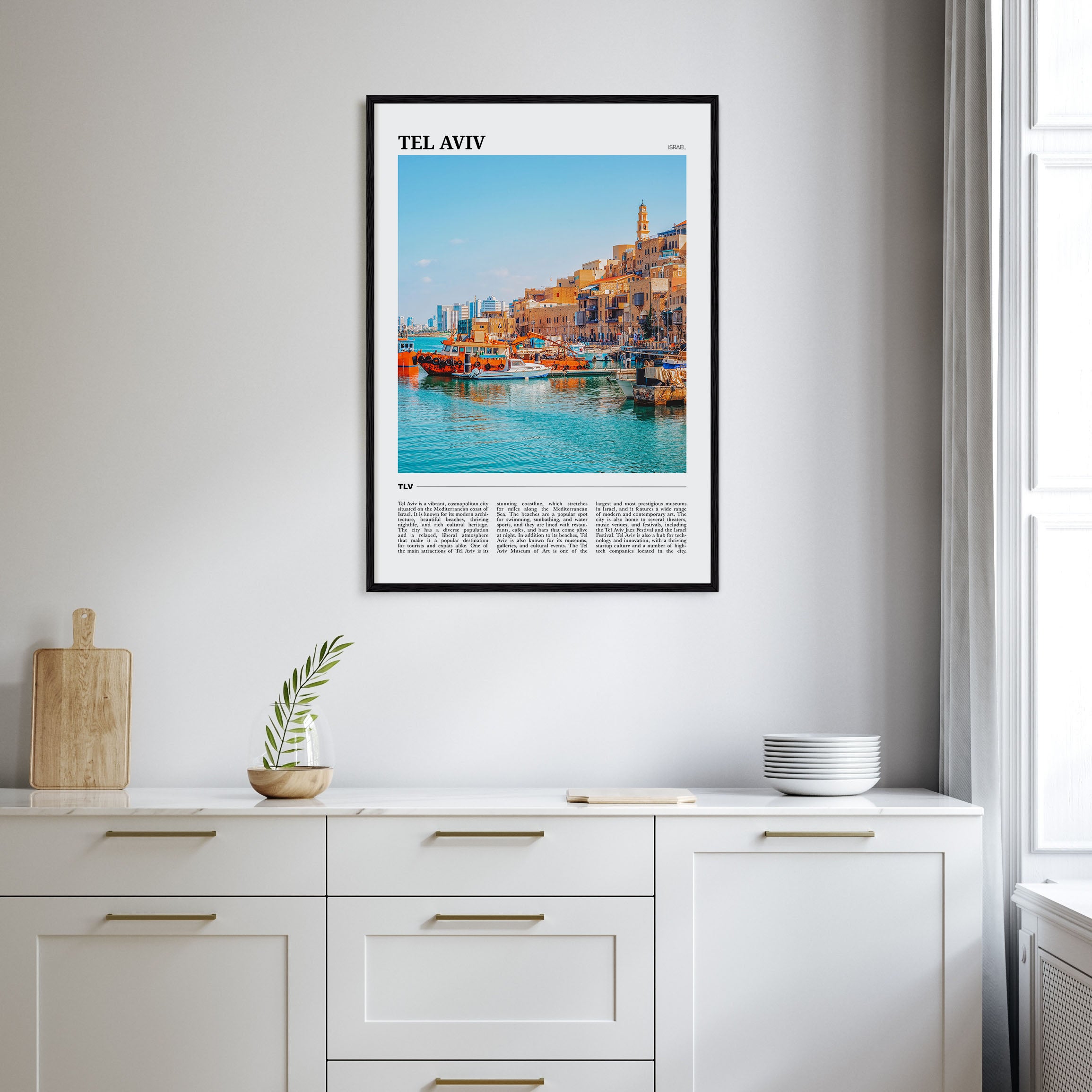 Tel Aviv Travel Color Poster