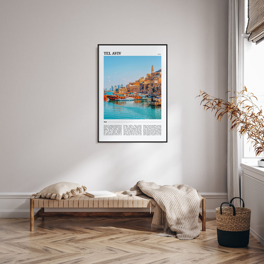 Tel Aviv Travel Color Poster