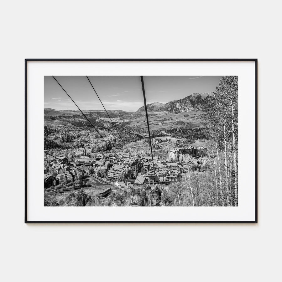 Telluride Landscape B&W Poster