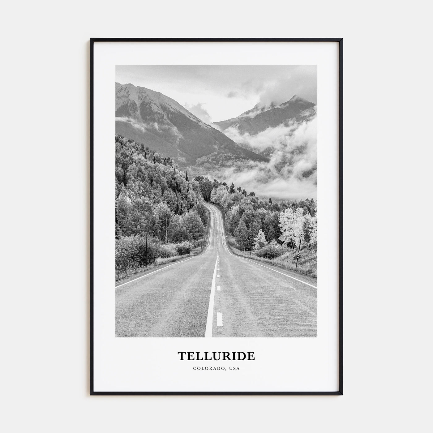 Telluride Portrait B&W No 1 Poster
