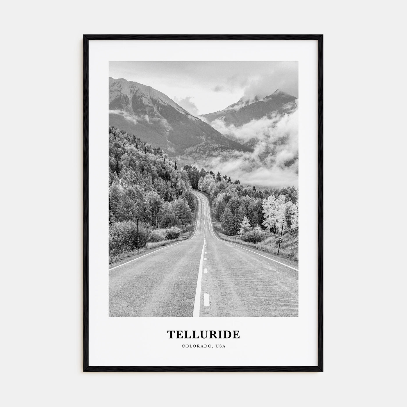 Telluride Portrait B&W No 1 Poster
