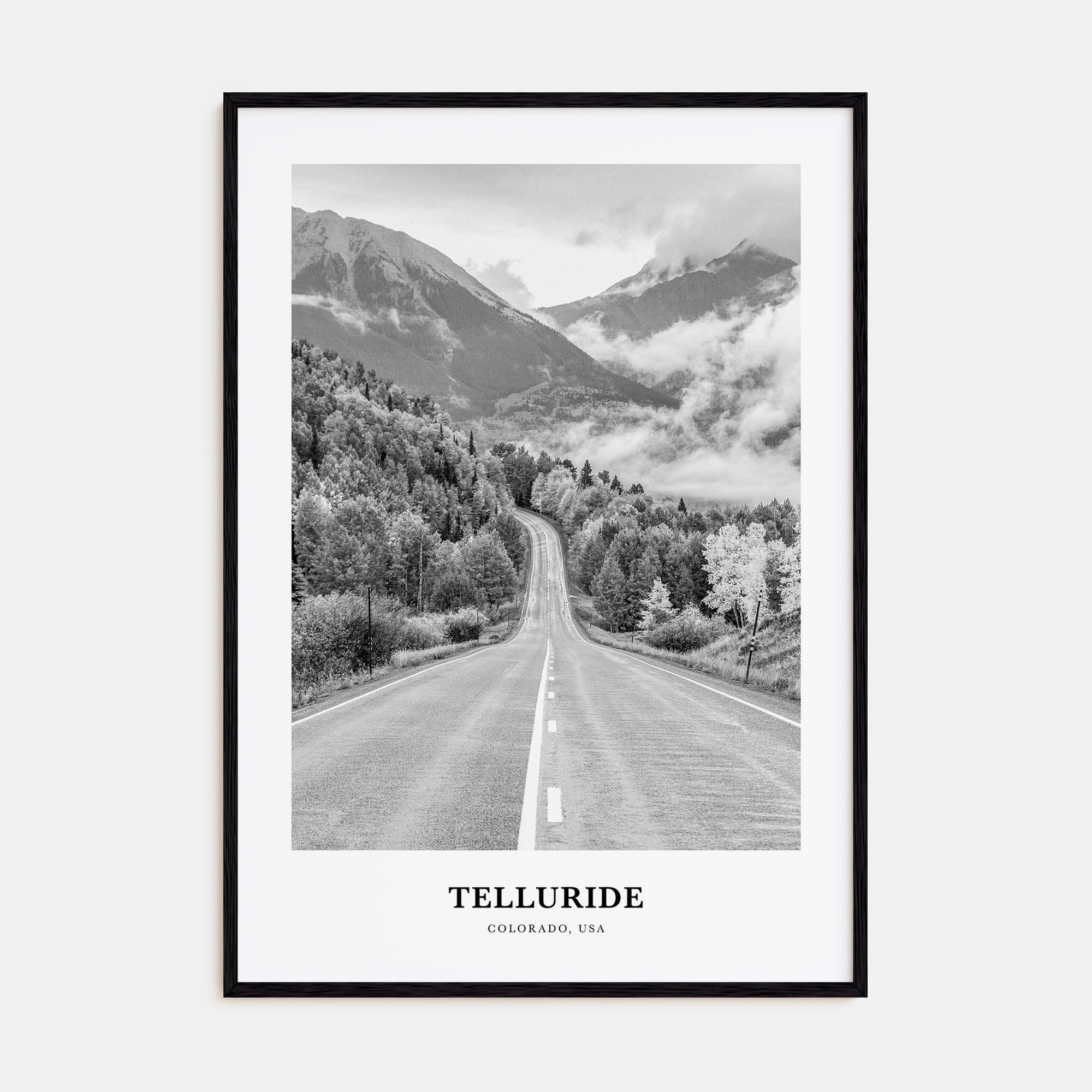 Telluride Portrait B&W No 1 Poster