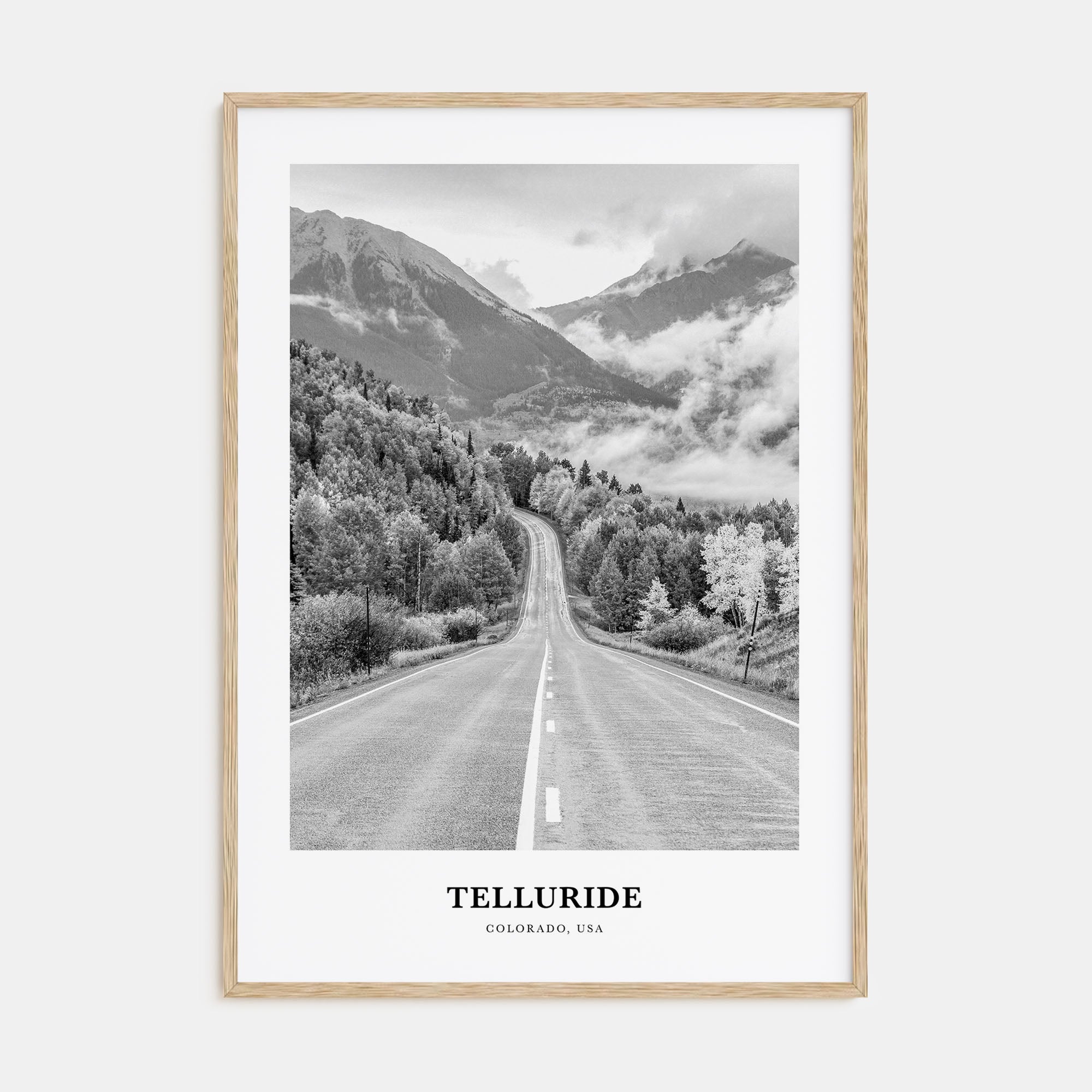 Telluride Portrait B&W No 1 Poster