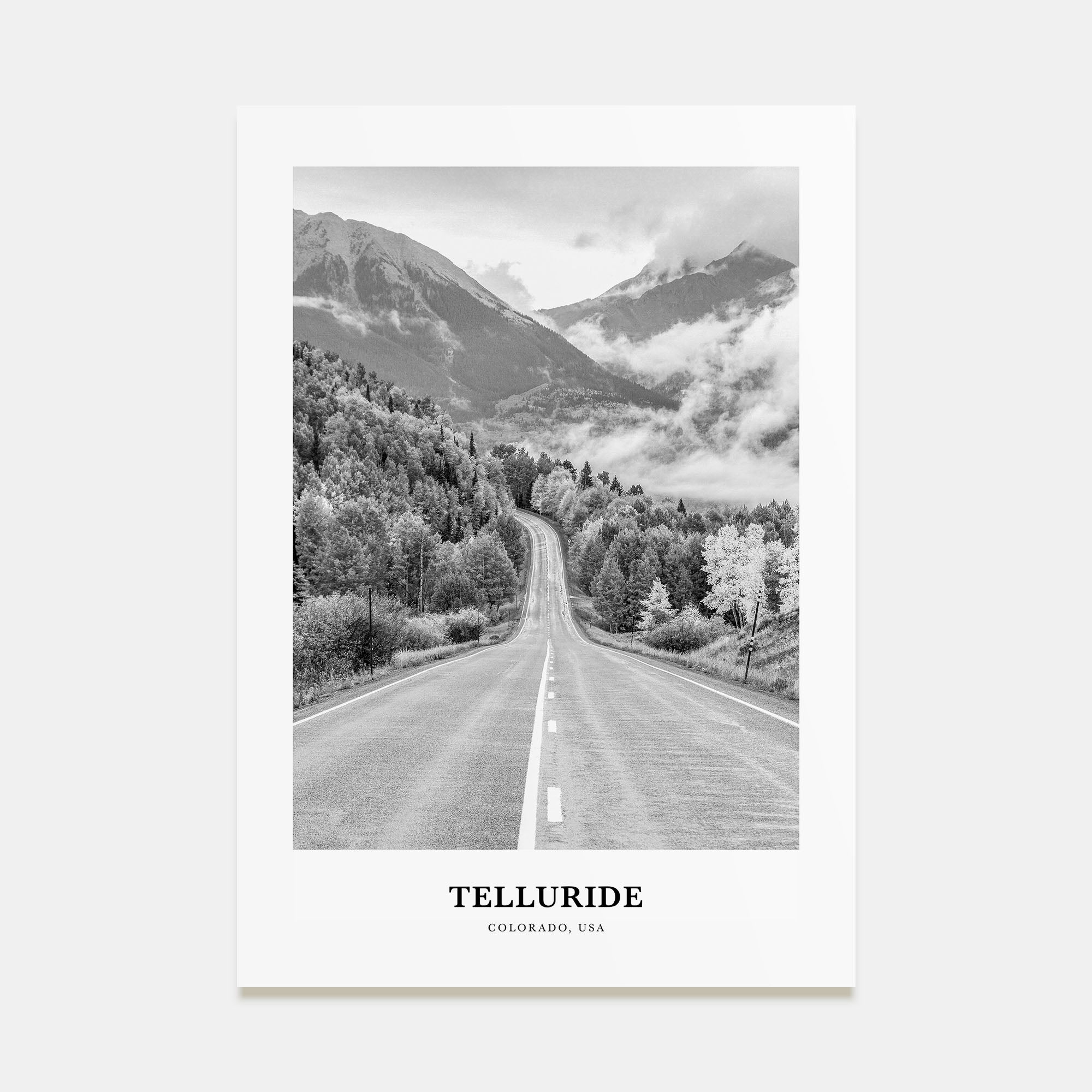 Telluride Portrait B&W No 1 Poster
