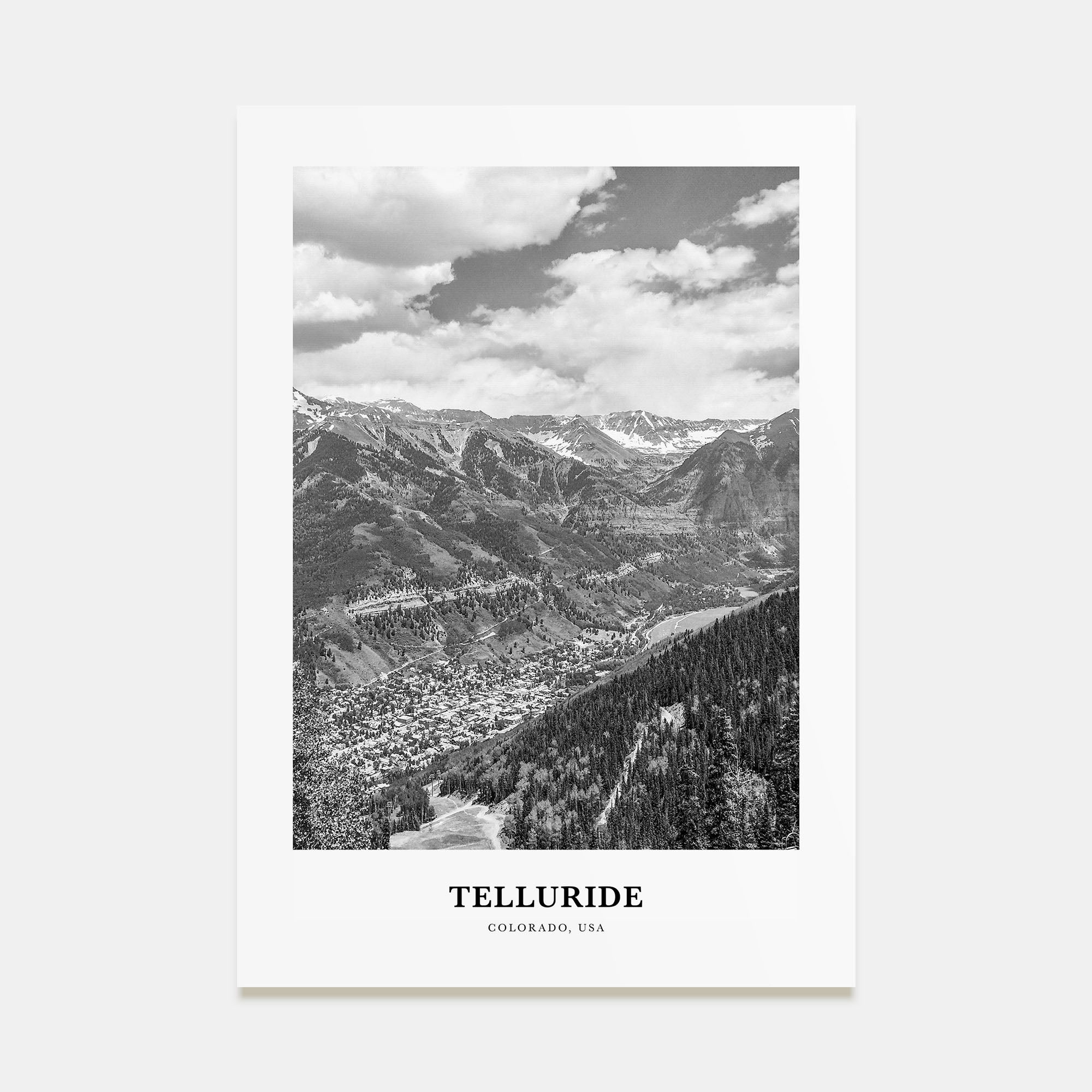 Telluride Portrait B&W No 2 Poster