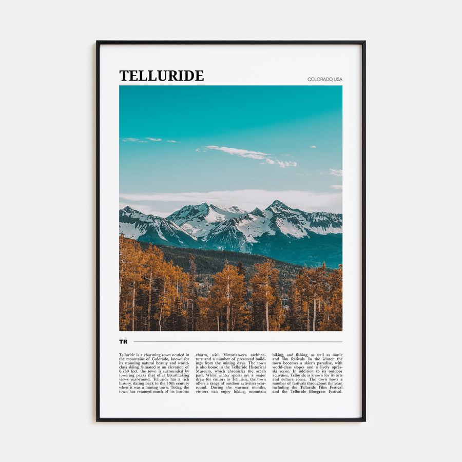 Telluride Travel Color Poster