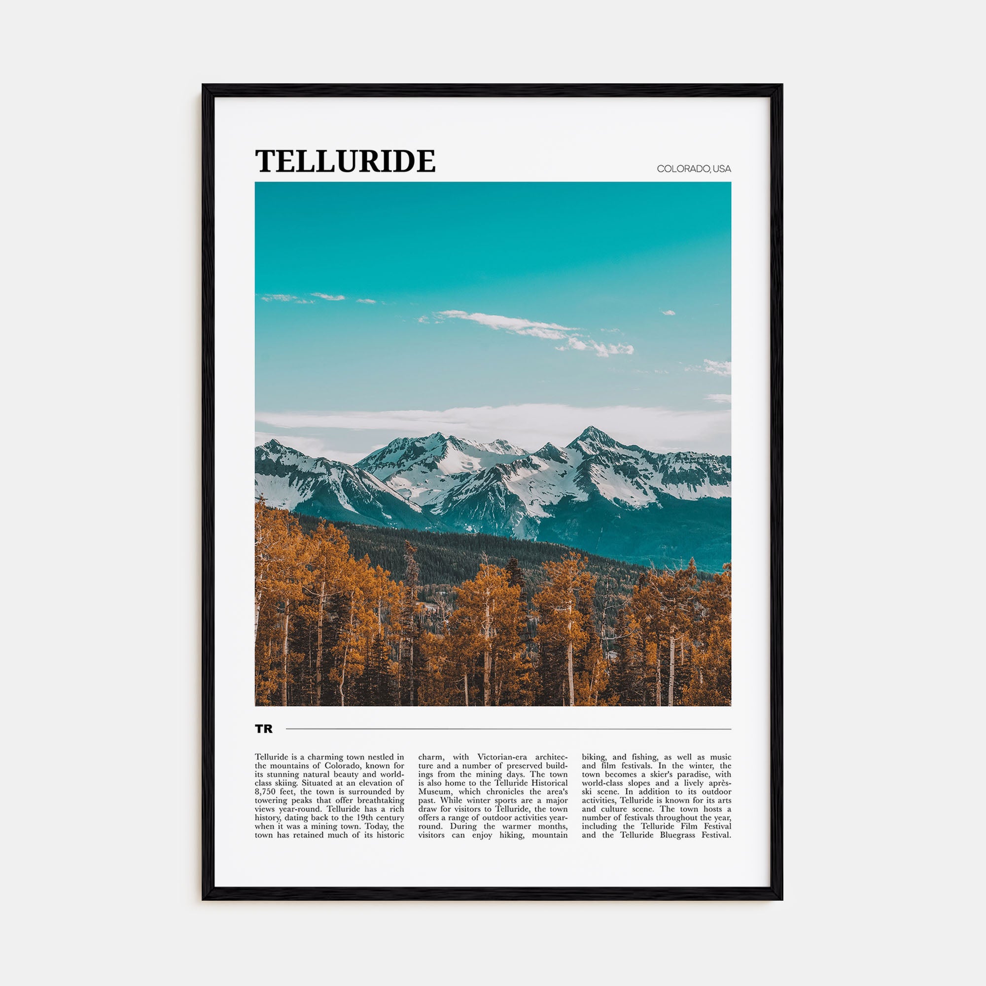Telluride Travel Color Poster