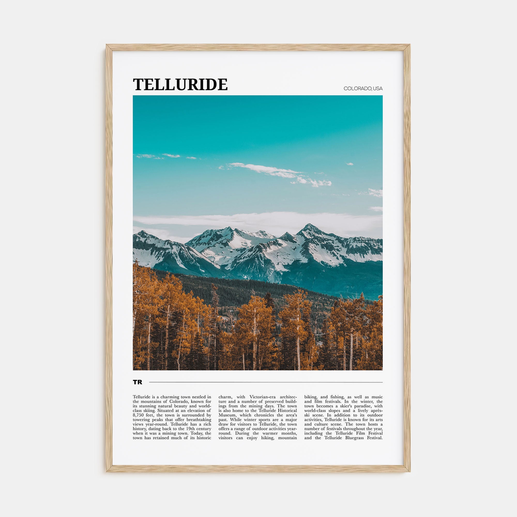 Telluride Travel Color Poster