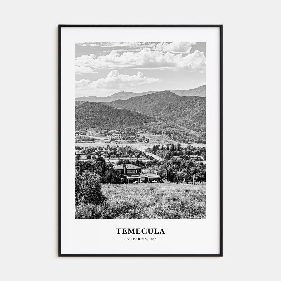 Temecula Portrait B&W Poster