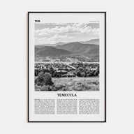 Temecula Travel B&W Poster