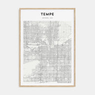 Tempe Map Portrait Poster