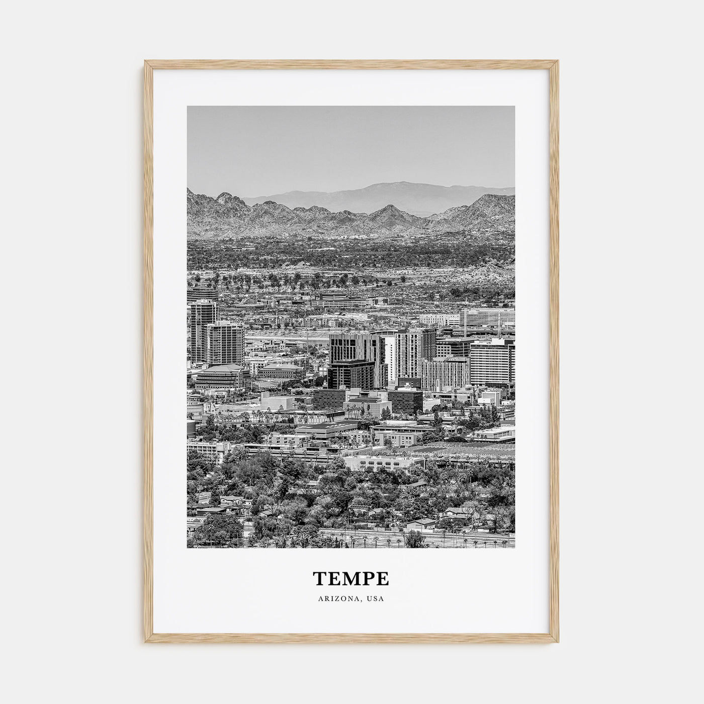 Tempe Portrait B&W Poster