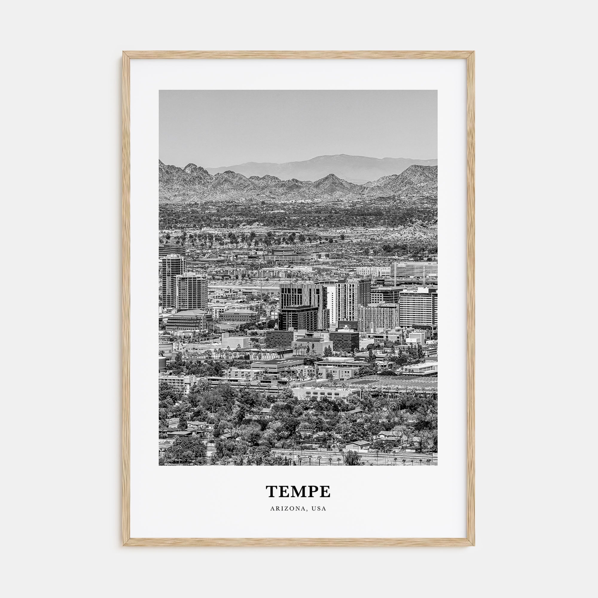 Tempe Portrait B&W Poster