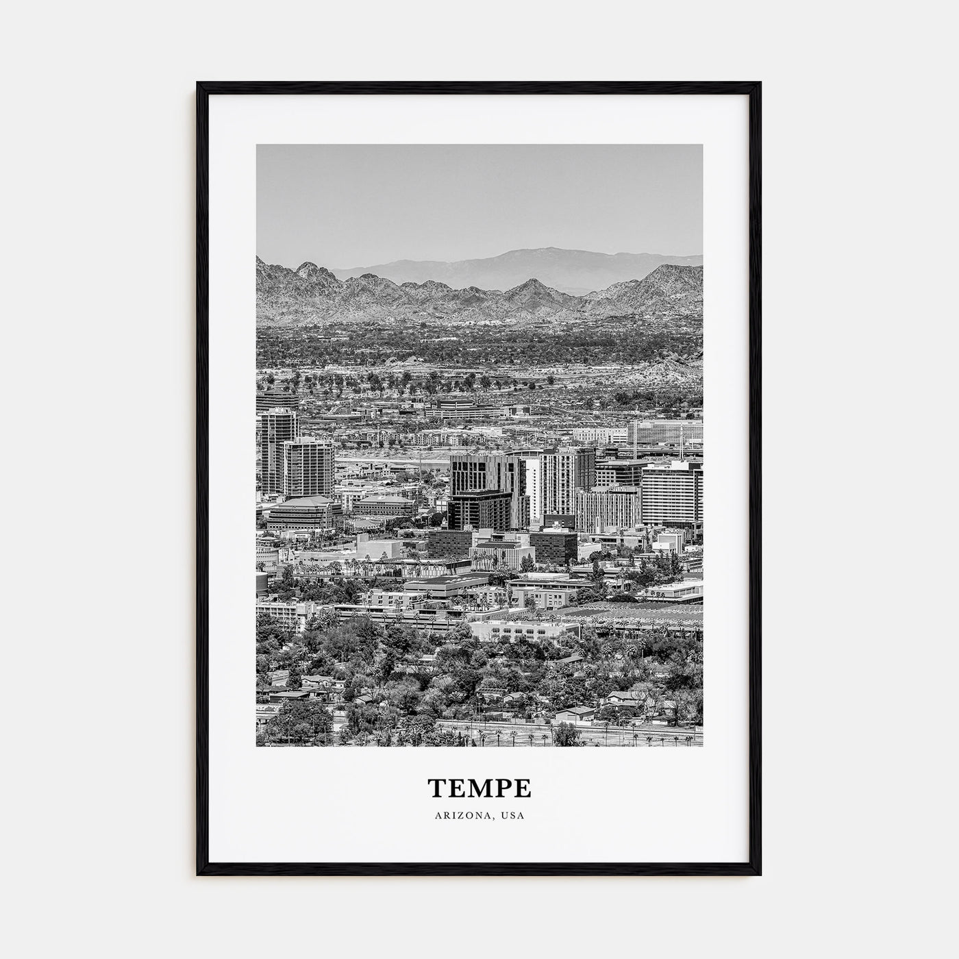 Tempe Portrait B&W Poster